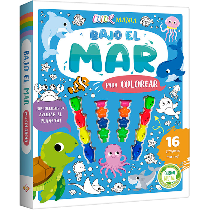 Libro Para Colorear Diversion Bajo Del Mar