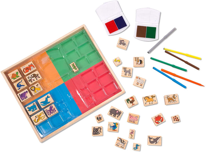 Set De Arte Juego De Sellos Animales