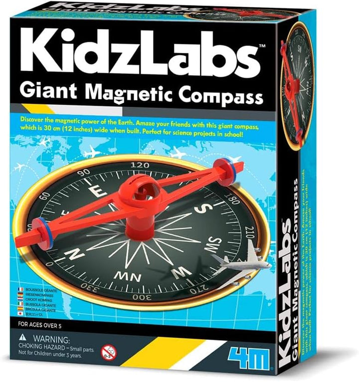 Experimento Brujula Magnetica Gigante niños
