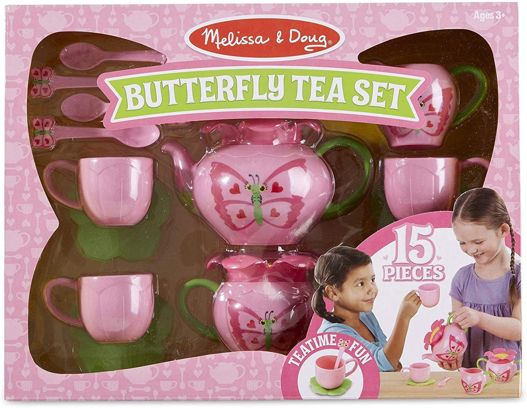 Juego De Te Con Diseno Mariposas