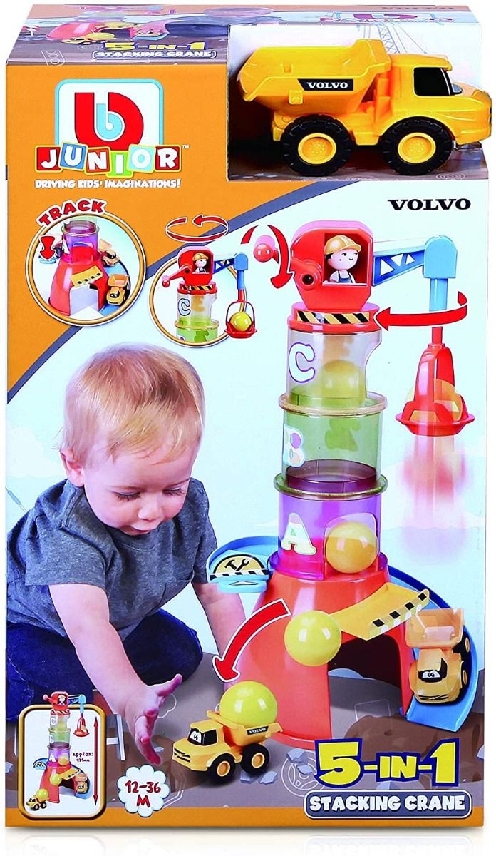 Juego Interactivo 5 En 1 Grúa Apilable De Colores