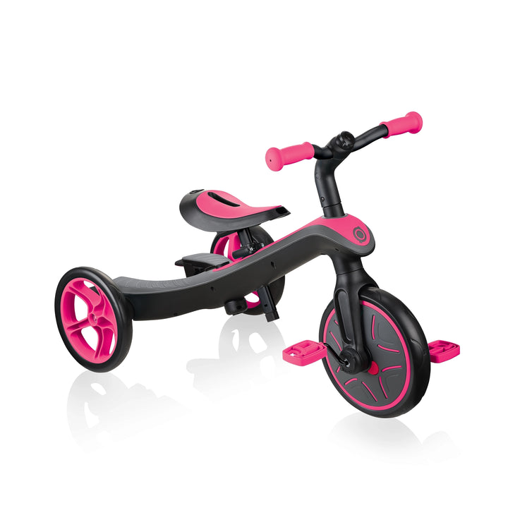 Triciclo y Bicicleta de Balance 4 en 1 Rosa para niños