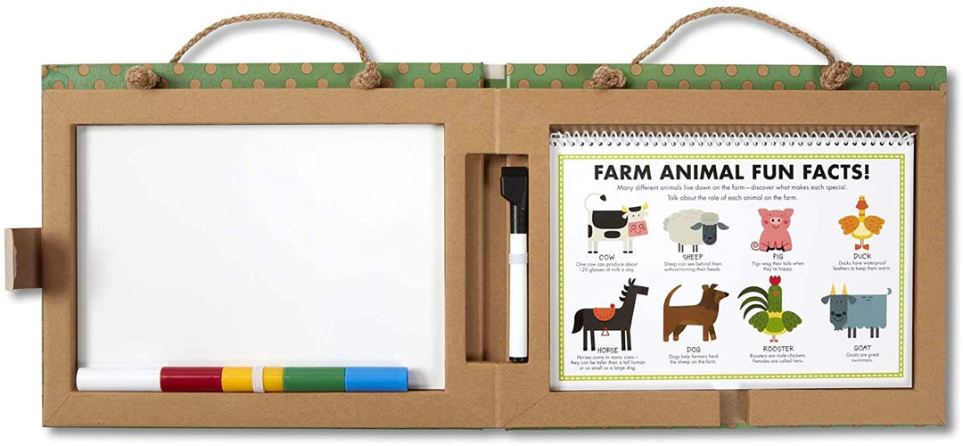 Juega, Crea y Dibuja Imanes Reutilizables de Granja