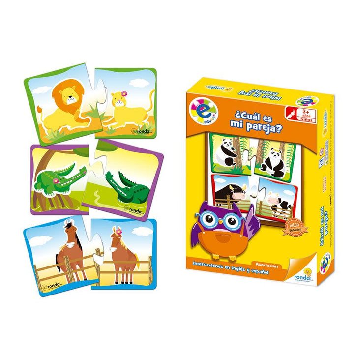 Juego Didactico Memoria Parejas Animales