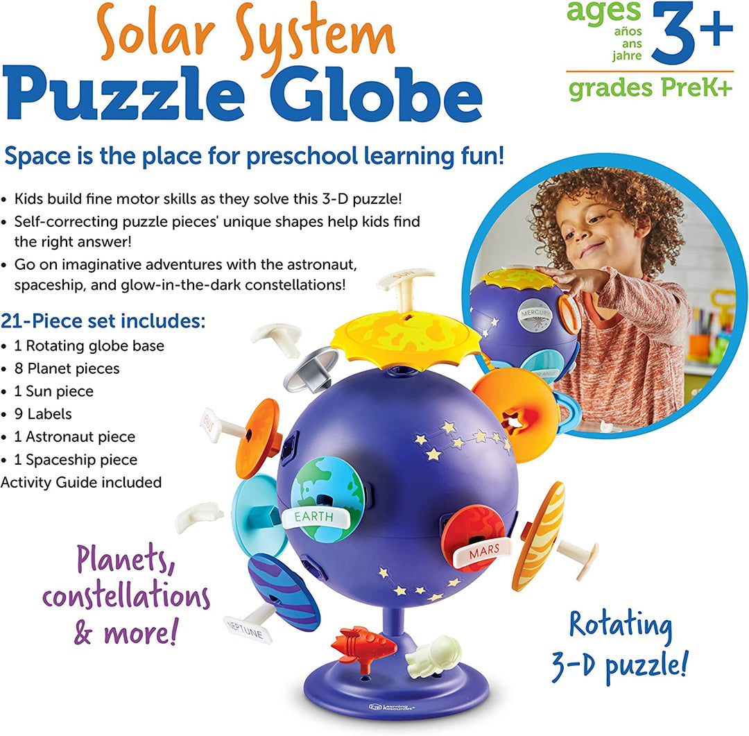 Juego Rompecabezas 3D Sistema Solar Alumbra Para Niños