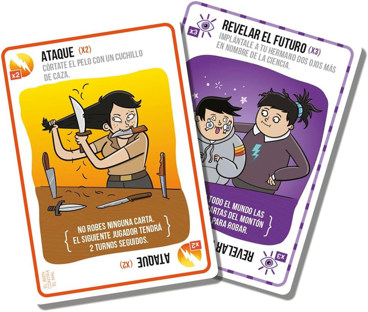 Juego De Mesa Exploding Kittens El Bien Contra El Mal