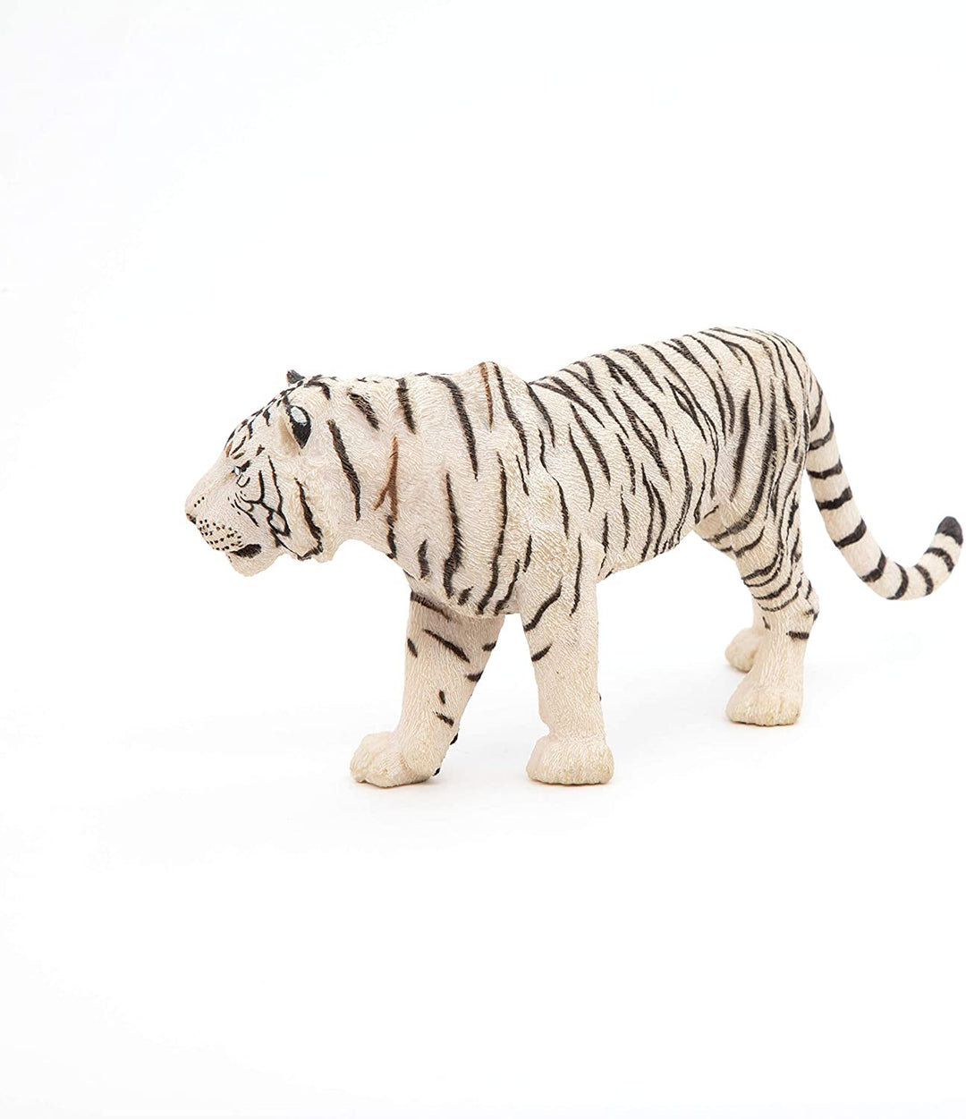 Figura Animales Tigre Blanco Pintado a Mano