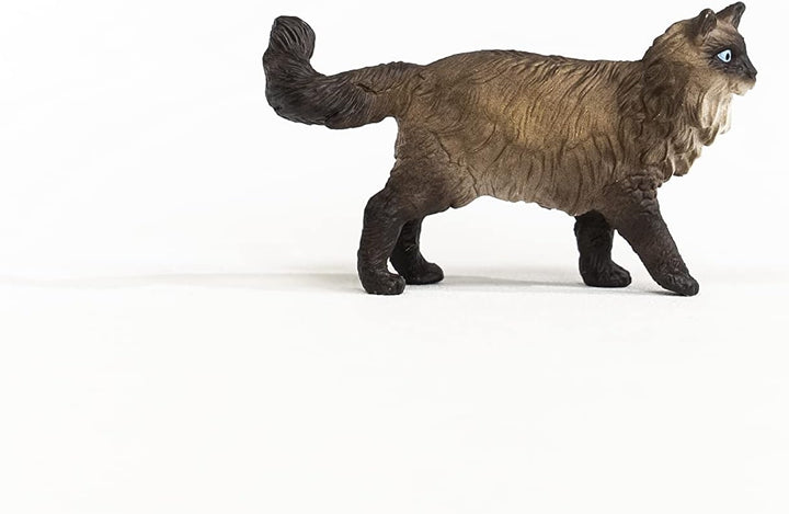 Figura Animales Gato Ragdoll Pintado A Mano