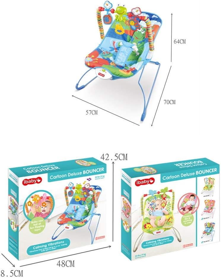Silla Nido Verde Con Vibración  Para Bebe