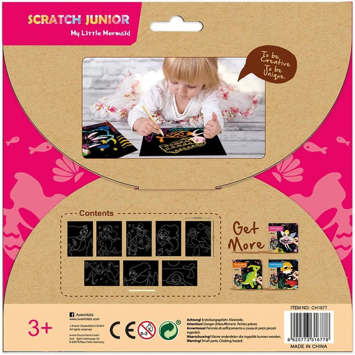 Set De Arte y Manualidades Para Raspar Sirenas