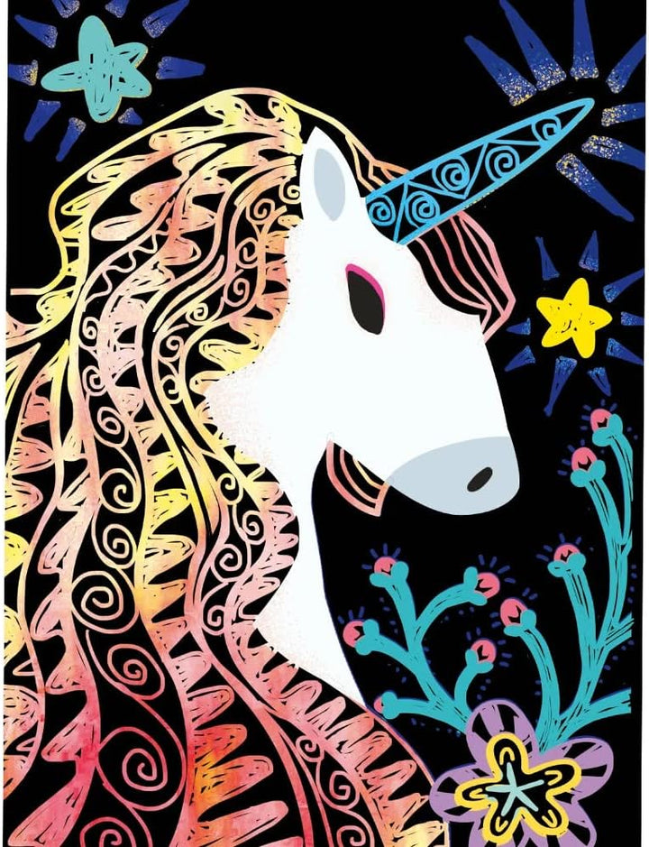 Set De Arte y Manualidades Para Raspar Unicornio