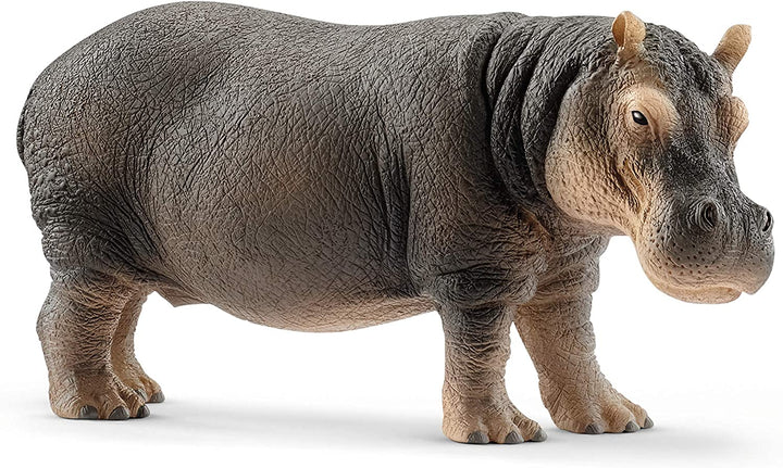 Figura Animales Hipopotamo Pintada A Mano