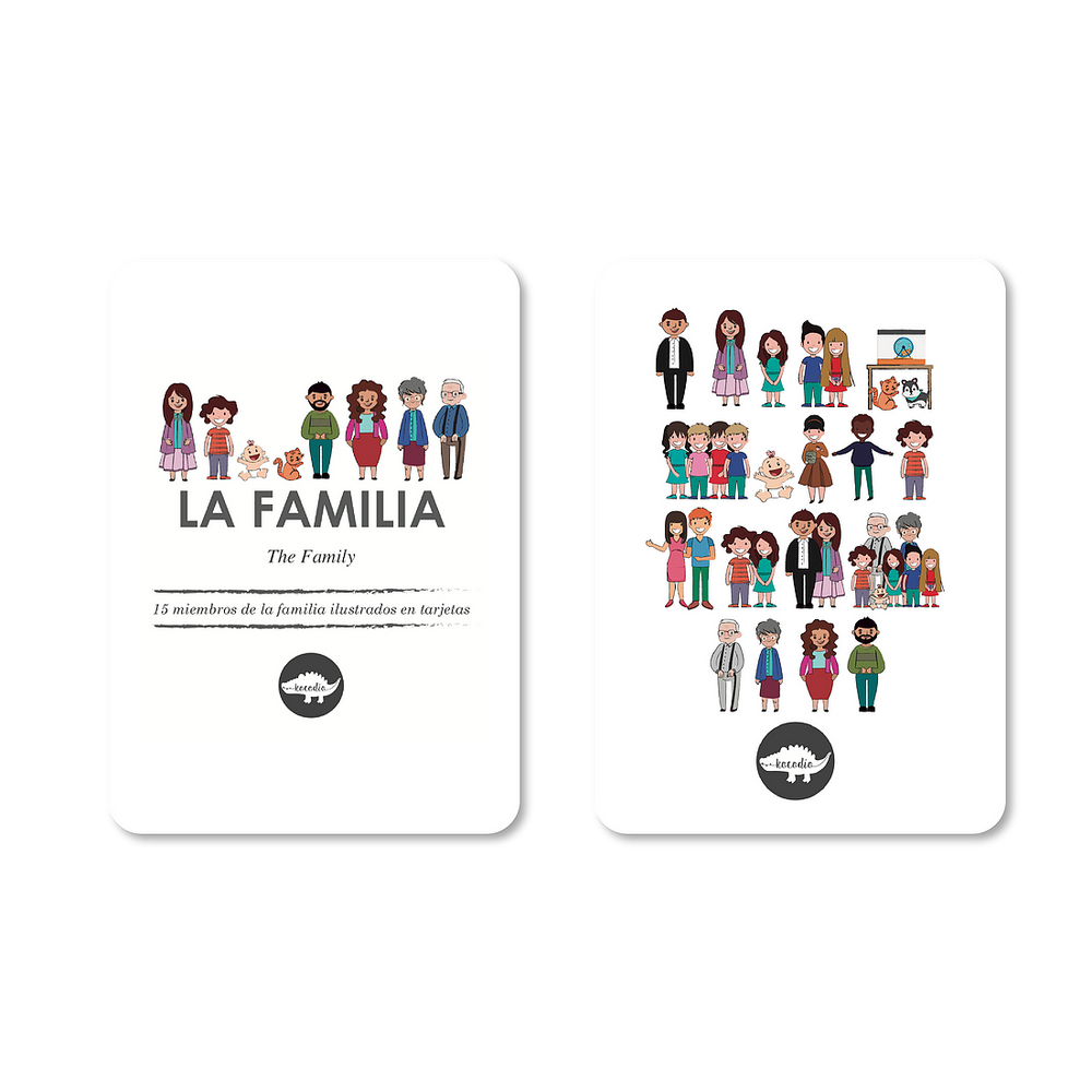 Flash Cards Kocodio La familia