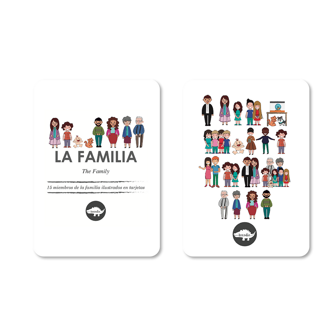 Flash Cards Kocodio La familia