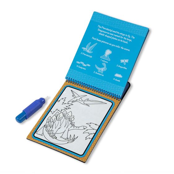 Libro para Pintar con Agua Dinosaurios