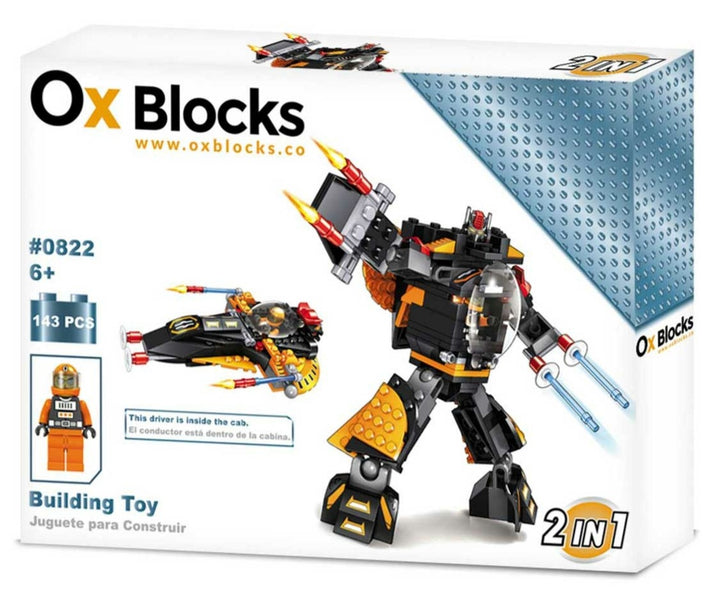 Juego De Construccion Transformers 2 en 1 43 Piezas