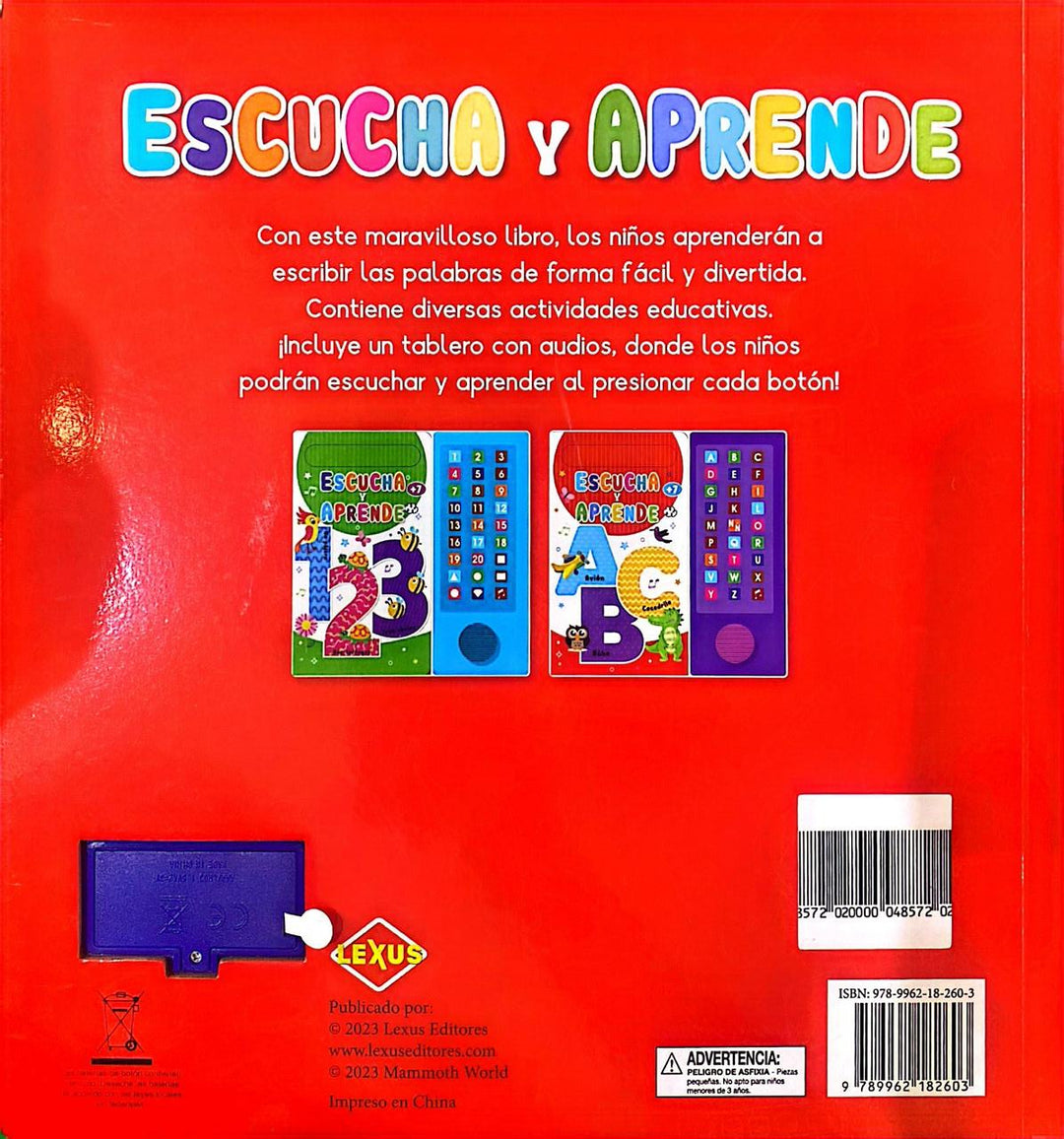 Libro Didactico Escucha Y Aprende ABC