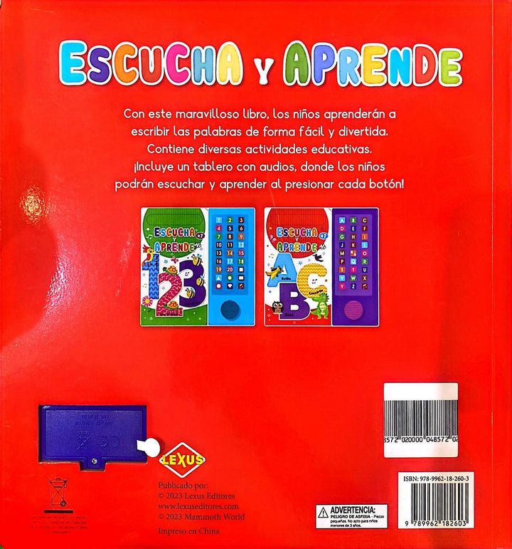 Libro Didactico Escucha Y Aprende ABC