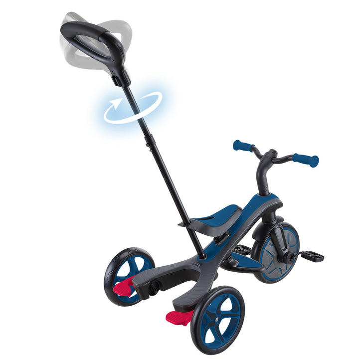 Triciclo y Bicicleta de Balance 4 En 1 Azul Ninos