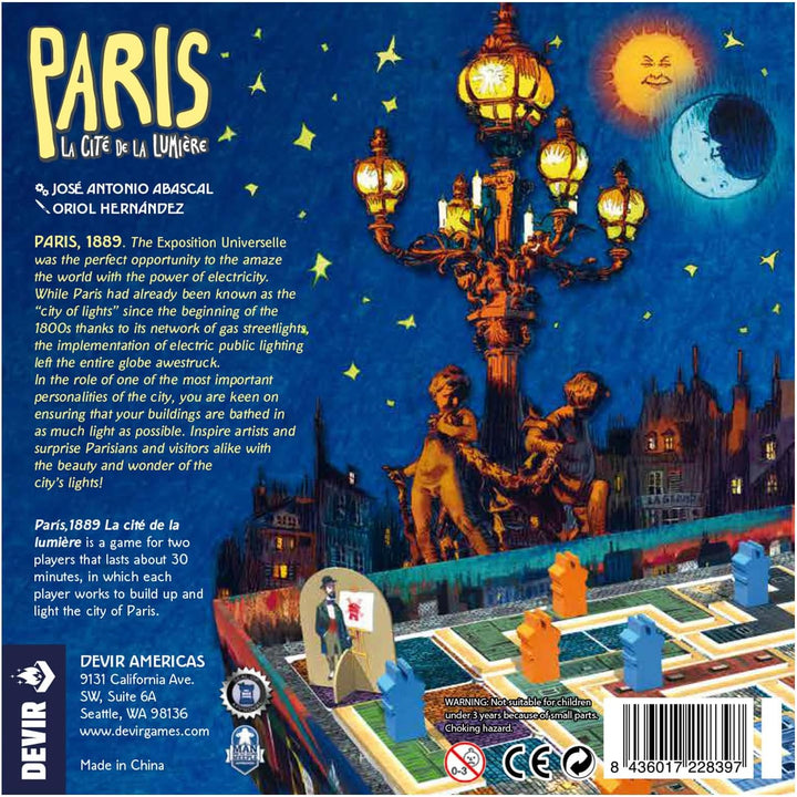 Juego De Mesa Paris La Cite De La Lumiere