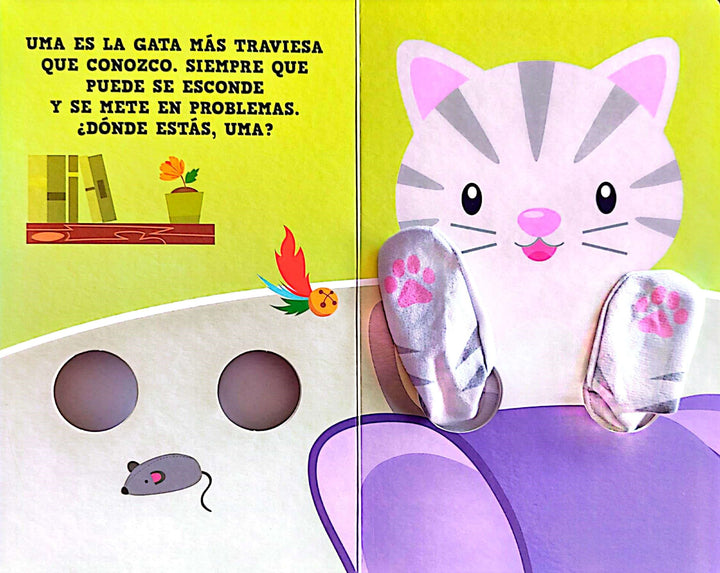 Libro Y Titere De Dedo Abrazos De Gato