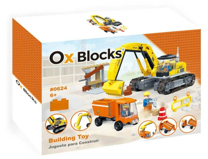 Juego Tipo Lego Carros De Construccion 293 Piezas