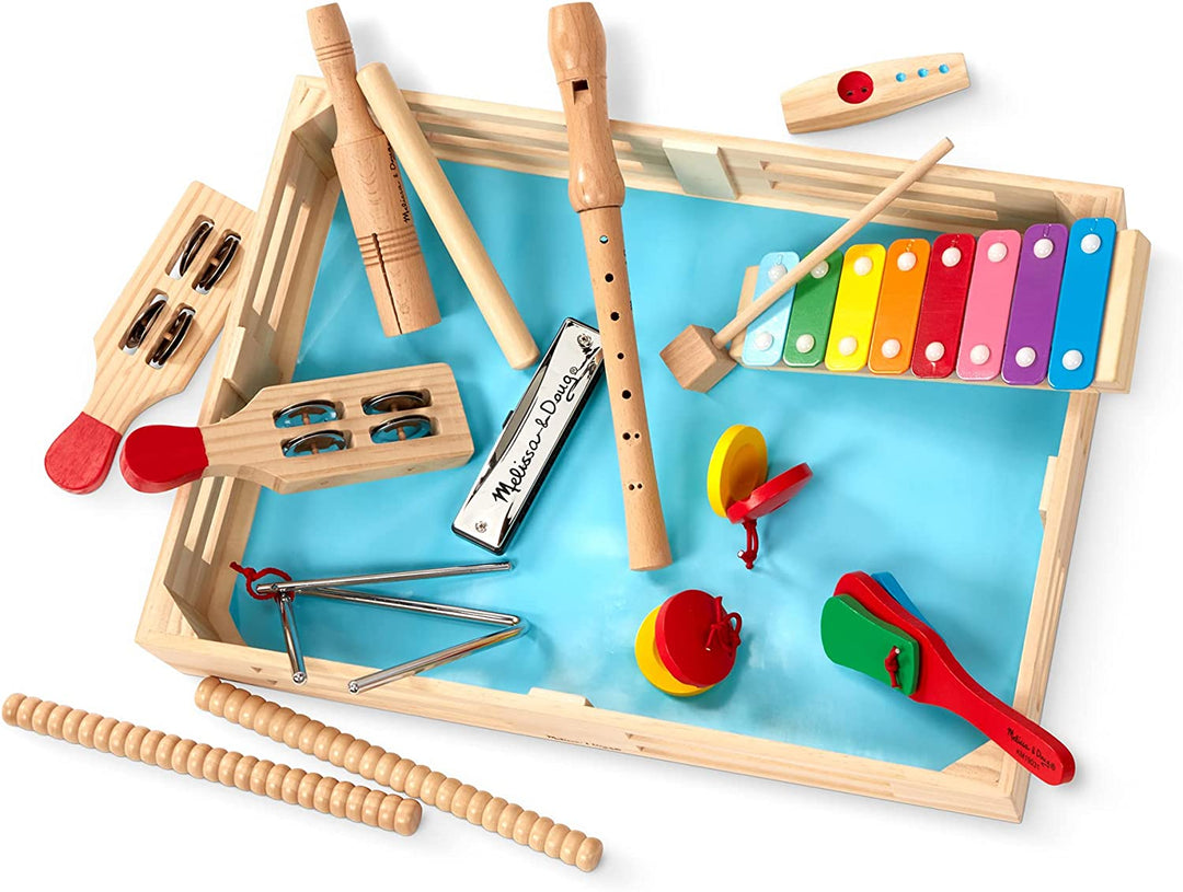Set De  12 Instrumentos Musicales Madera