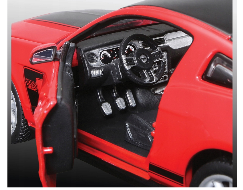 Carro A Escala 1/24 Ford Mustang Boss 302 Rojo Para Armar