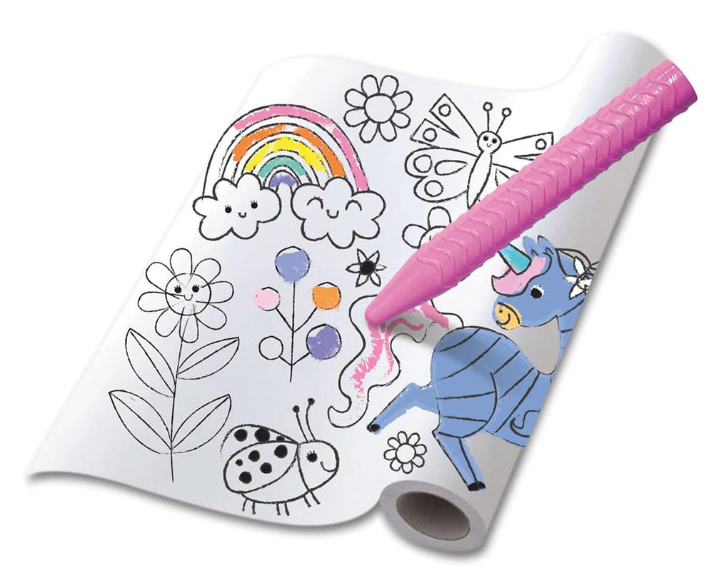 Set Pergamino Para Colorear de Unicornios Niños