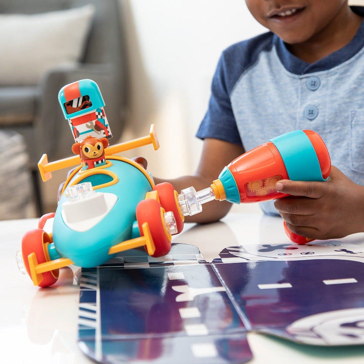 Juego Didáctico Construye Tu Carro de Carreras Para Niños