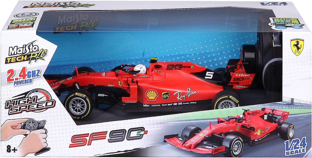 Carro A Control Remoto Ferrari Sf90 1:24
