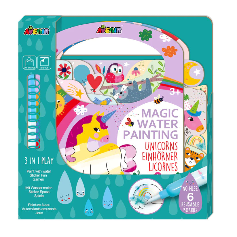 Libro Magico Para Pintar Con Agua Unicornios