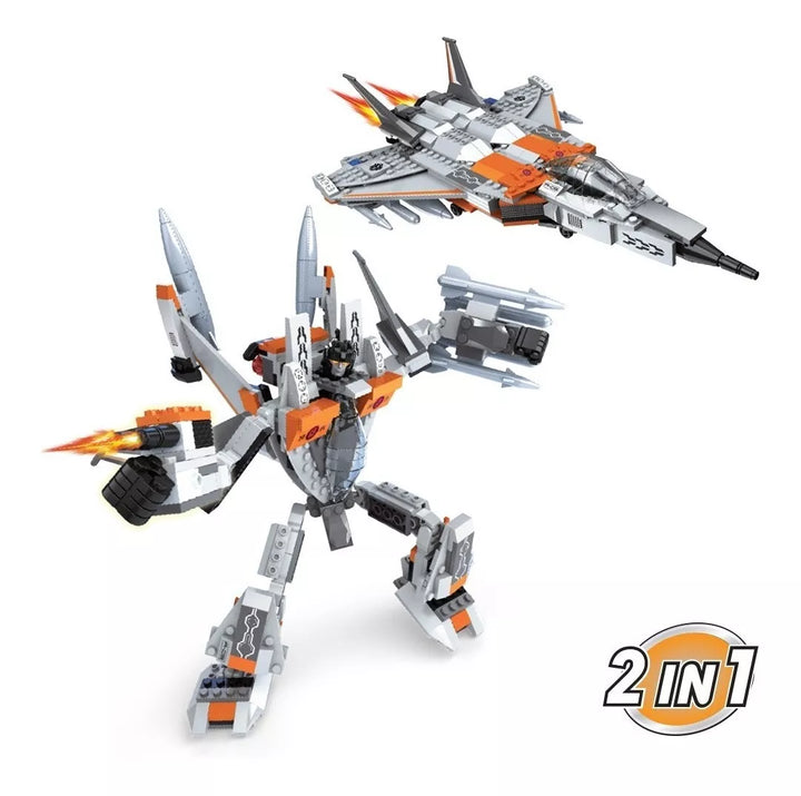 Set De Construccion 329 Piezas Aventura Jet 2 En 1