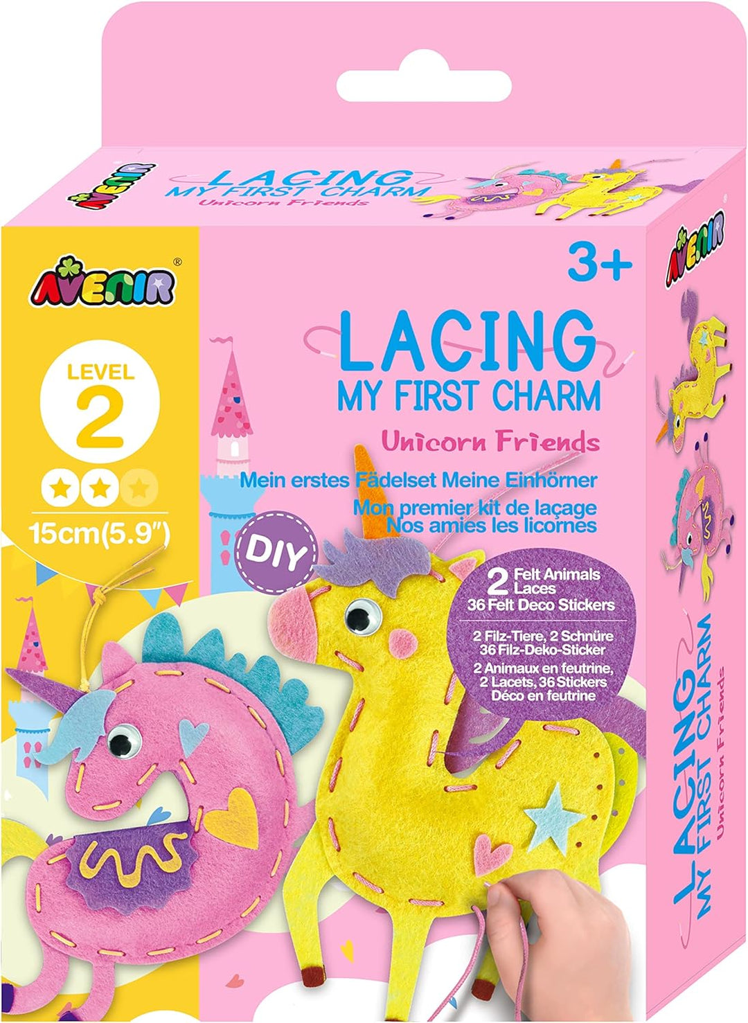 Set De Arte Y Manualidades Unicornios Tejidos Lv2