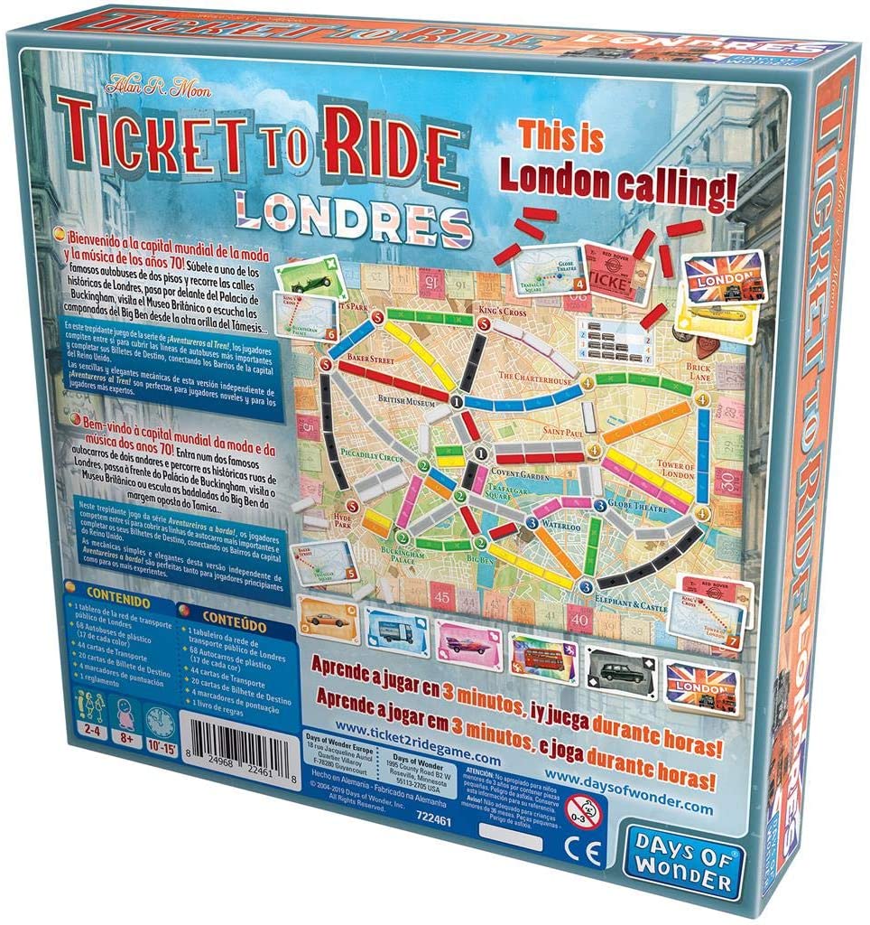 Juegos de Mesa Ticket To Ride Londres