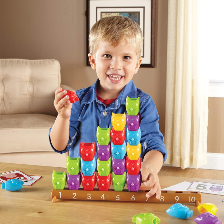 Juego Didactico Para Contar Buhos Del 1 Al 10