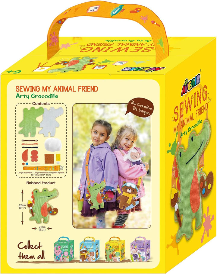 Set De Arte Y Manualidades Cocodrilo De Peluche Tejido