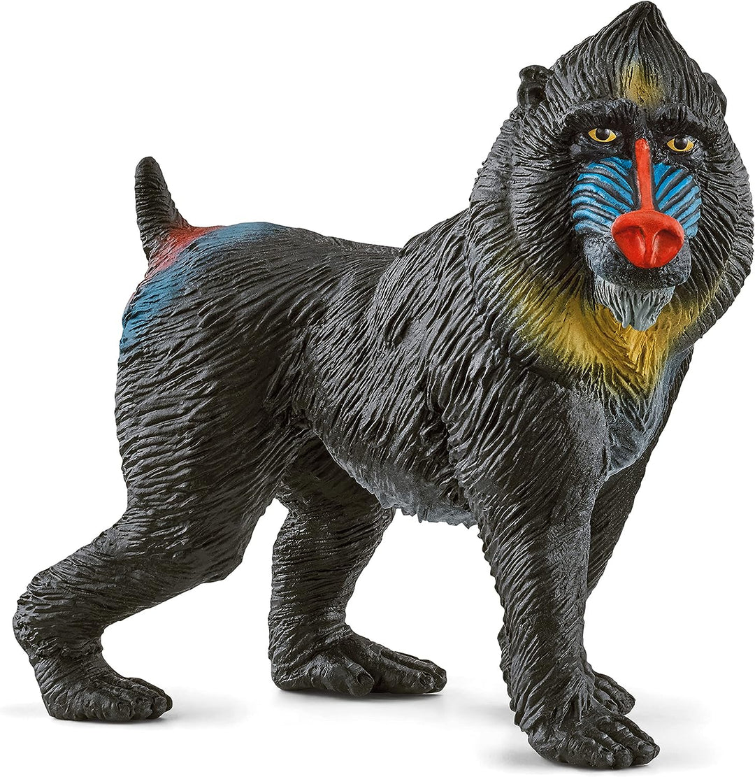 Figura Animales Mandril Pintado A Mano