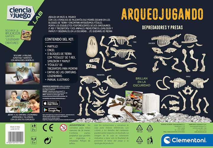 Juego De Excavación 4 Dinosaurios Para Niños