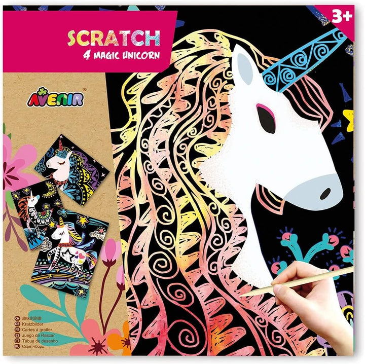 Set De Arte y Manualidades Para Raspar Unicornio