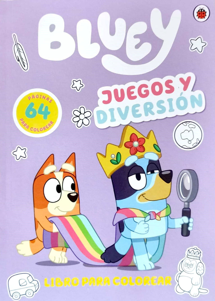 Libro Para Colorear Bluey Juegos Y Diversión