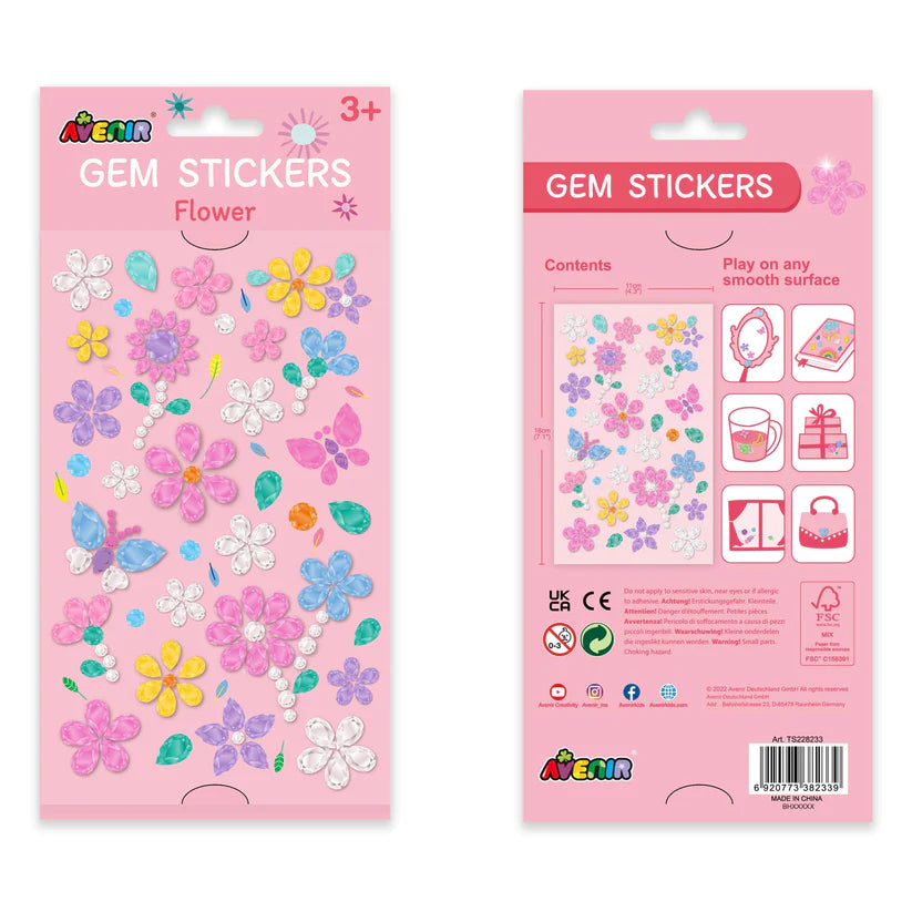 Set De Arte y Manualidades Gemas Para Decorar Flores
