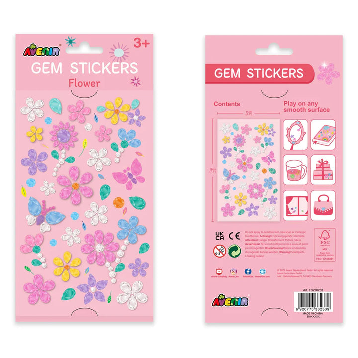 Set De Arte y Manualidades Gemas Para Decorar Flores