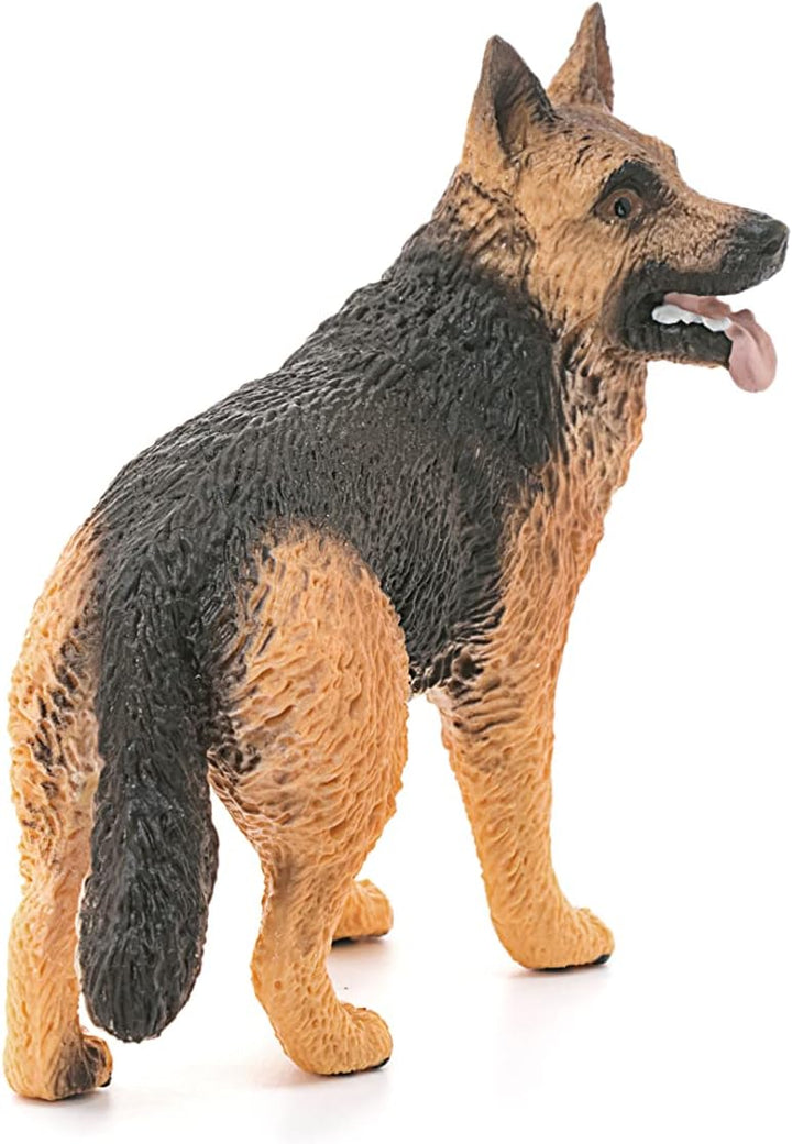 Figura Animales Perro Pastor Aleman Pintado A Mano