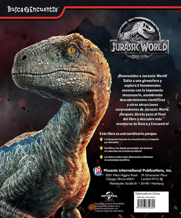 Libro De Actividades Busca Y Encuentra Jurassic World