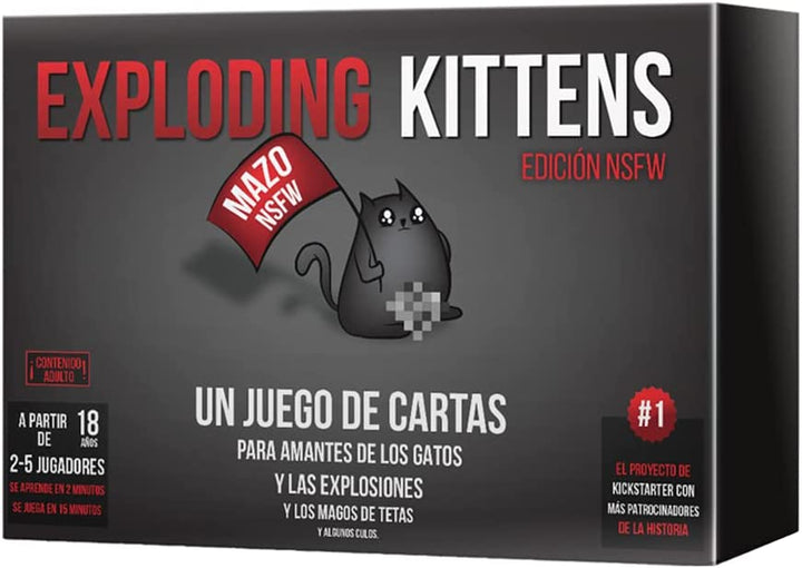 Juego De Mesa Exploding Kittens Nsfw  Adultos