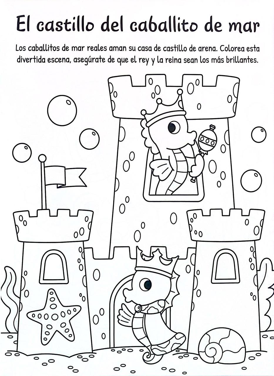 Libro Para Colorear Diversion Bajo Del Mar