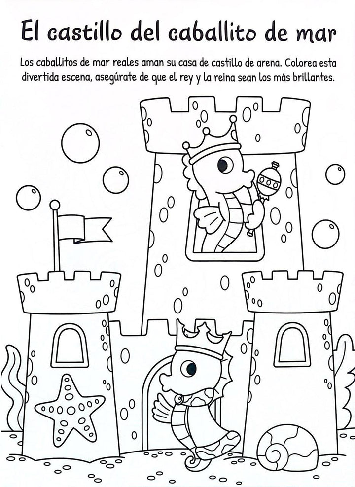 Libro Para Colorear Diversion Bajo Del Mar