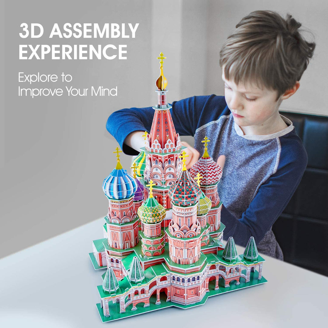 Rompecabezas 3D  Catedral San Basilio Luz LED