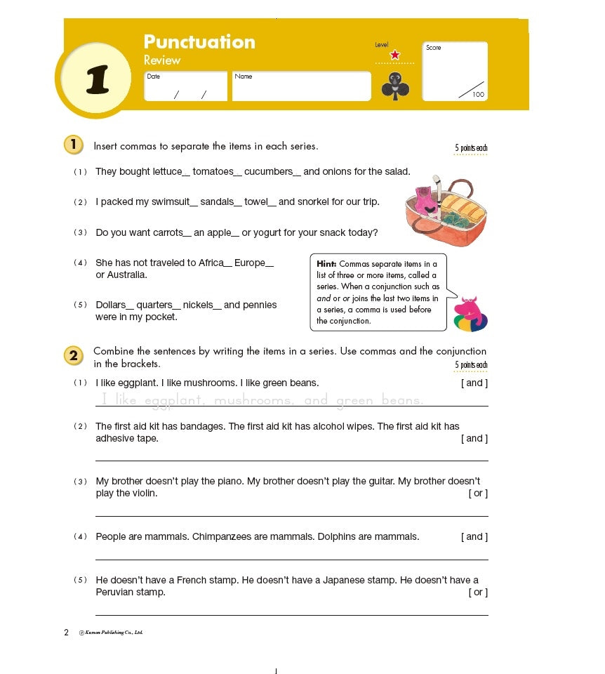 Libro Kumon Escritura Grado 5 En Ingles